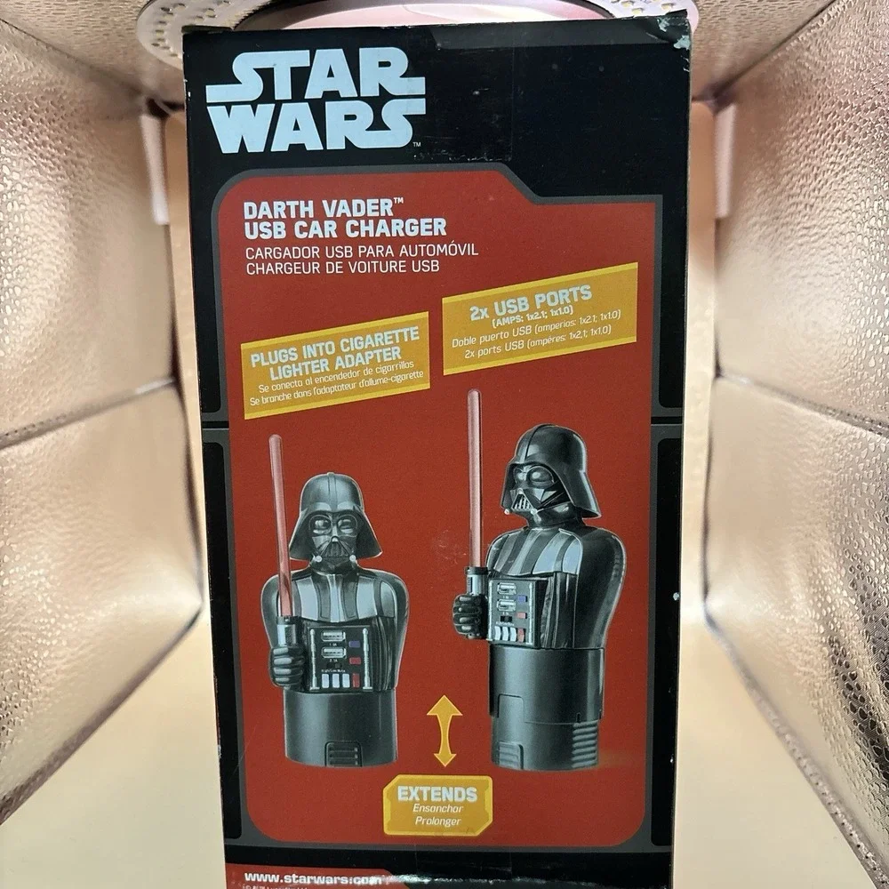 Star‎ Wars Darth Vader Dual USB Car Charger New in Box Disney ThinkGeek GameStop